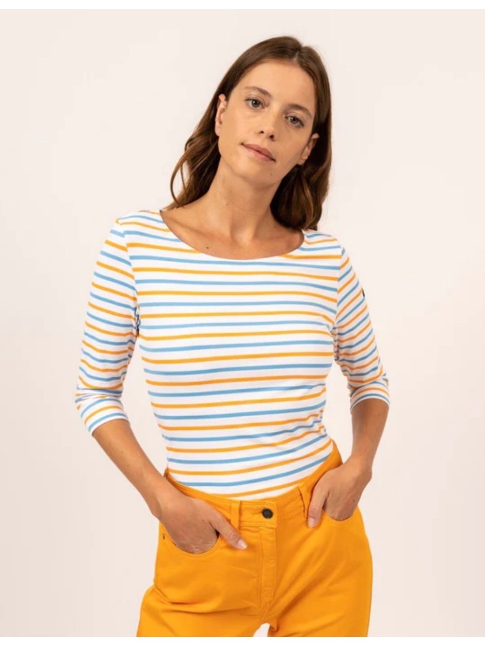 Saint James Stripped Boat Neck Top